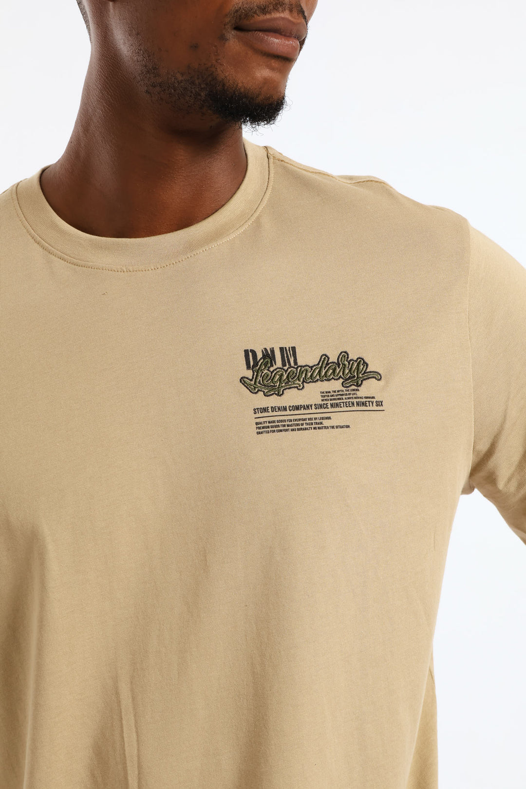 Legendary Front & Back Tee - Taupe