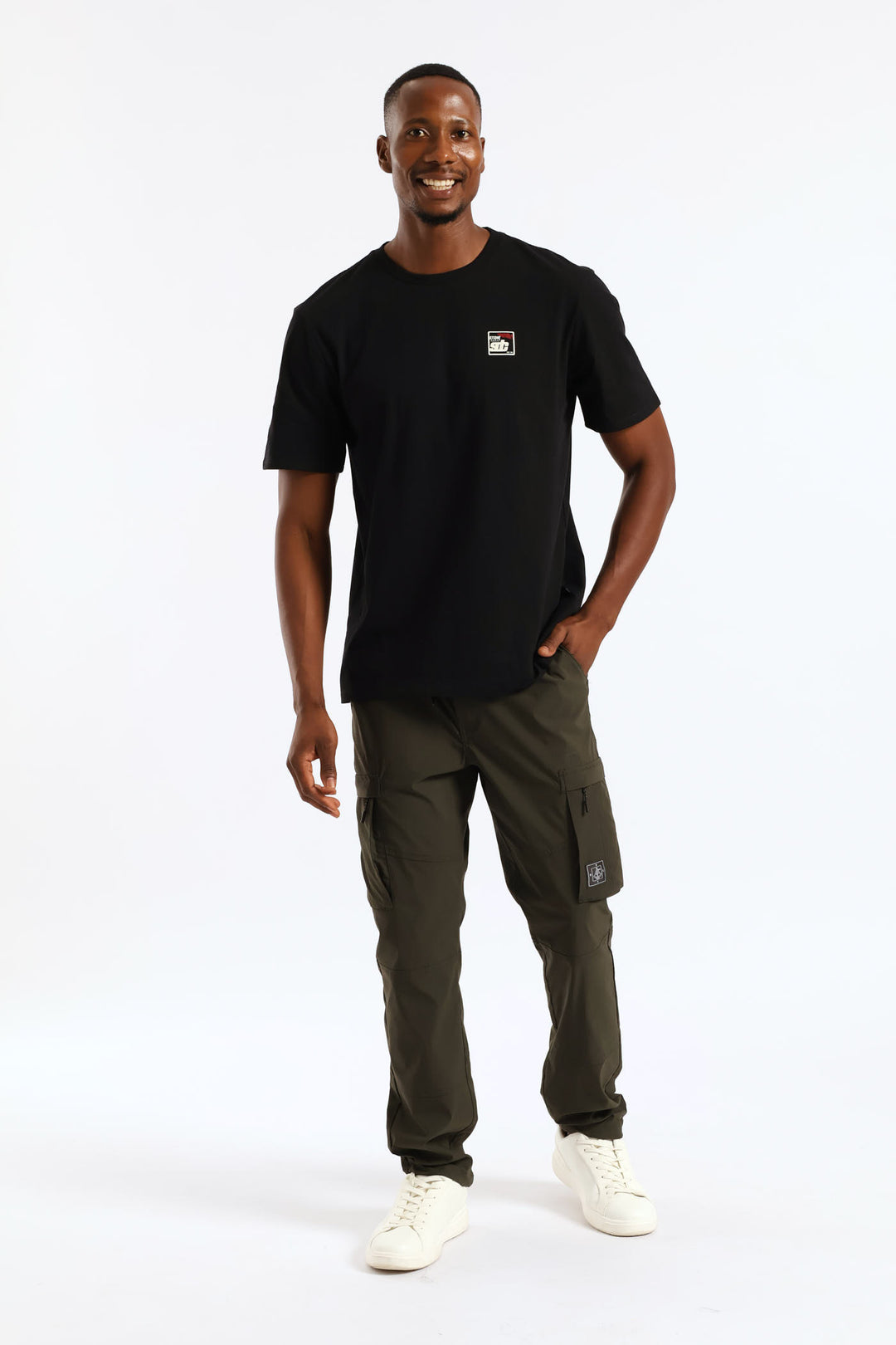 Compass Map Front & Back Tee - Black