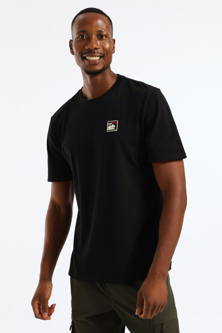 Compass Map Front & Back Tee - Black