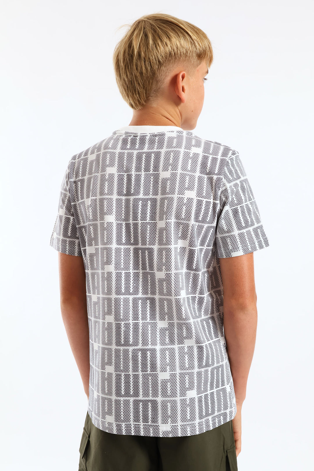 Boys Print Tee - White