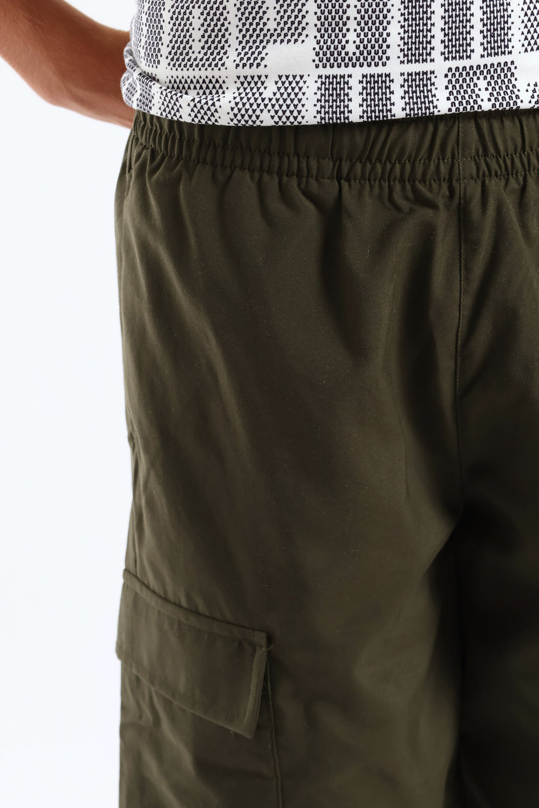 Boys Woven Cargo Short - Olive