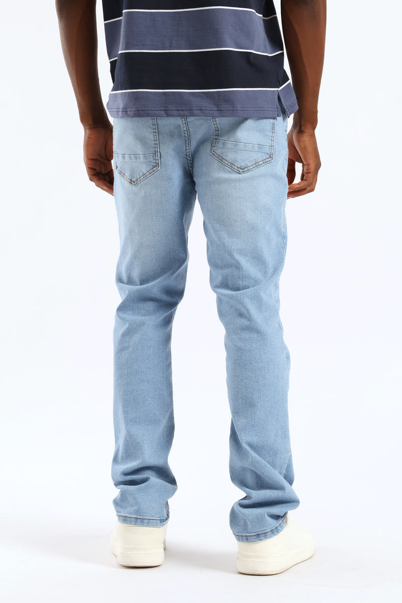 Slim Leg Denim - Light Wash