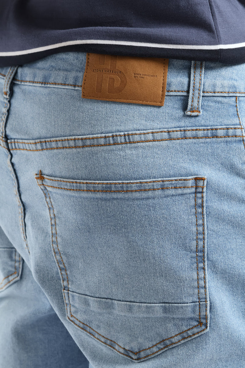 Slim Leg Denim - Light Wash