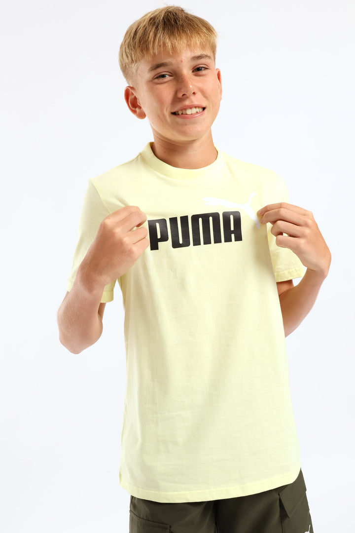 Boys Essential Logo Tee - Lime