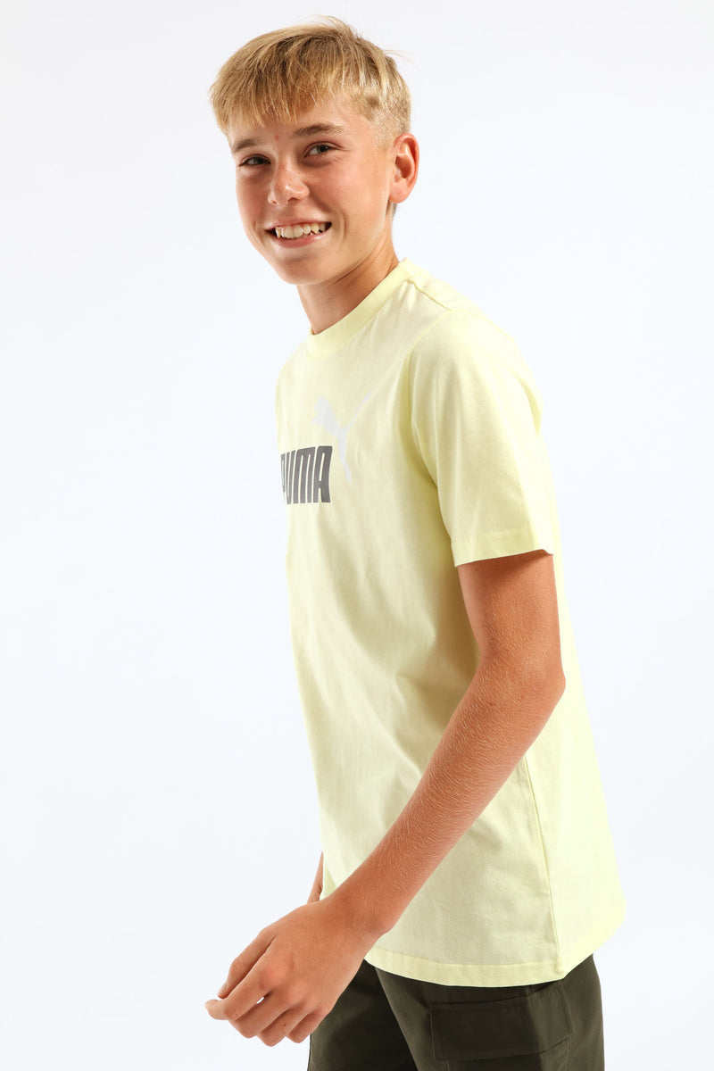 Boys Essential Logo Tee - Lime
