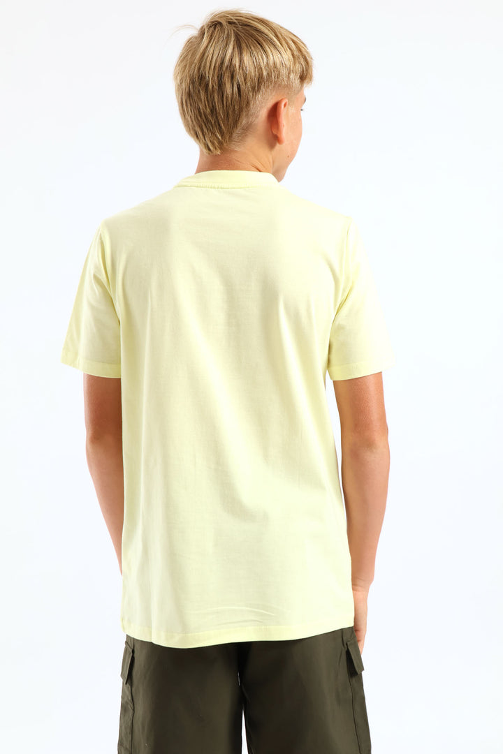 Boys Essential Logo Tee - Lime