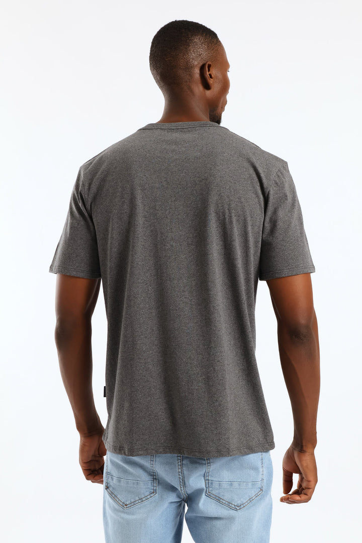 Beach Club Tee - Charcoal Melange