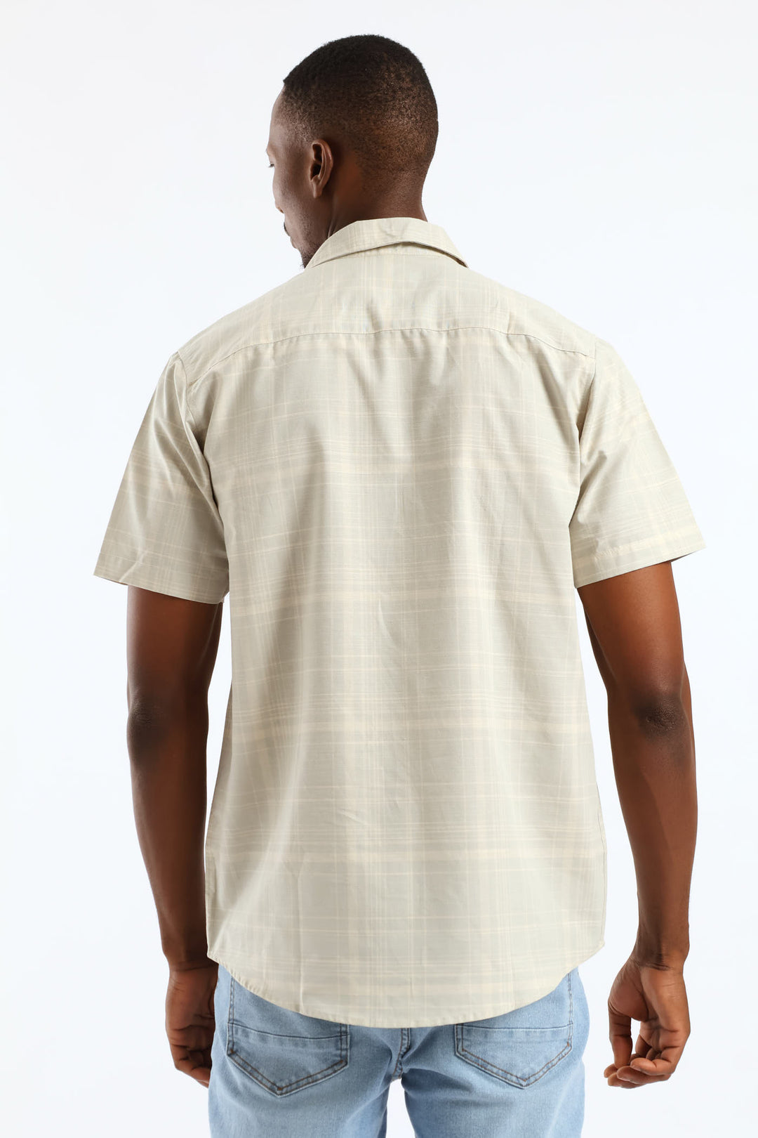 Surf Int Check Resort Shirt - Stone