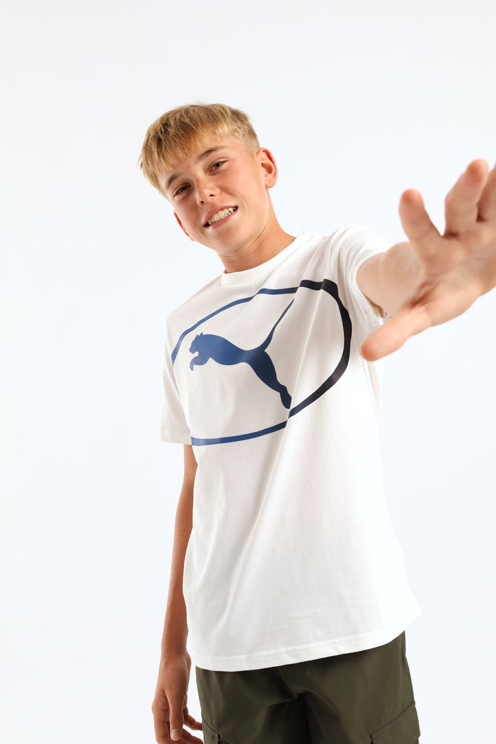 Boys Sport Tee - White