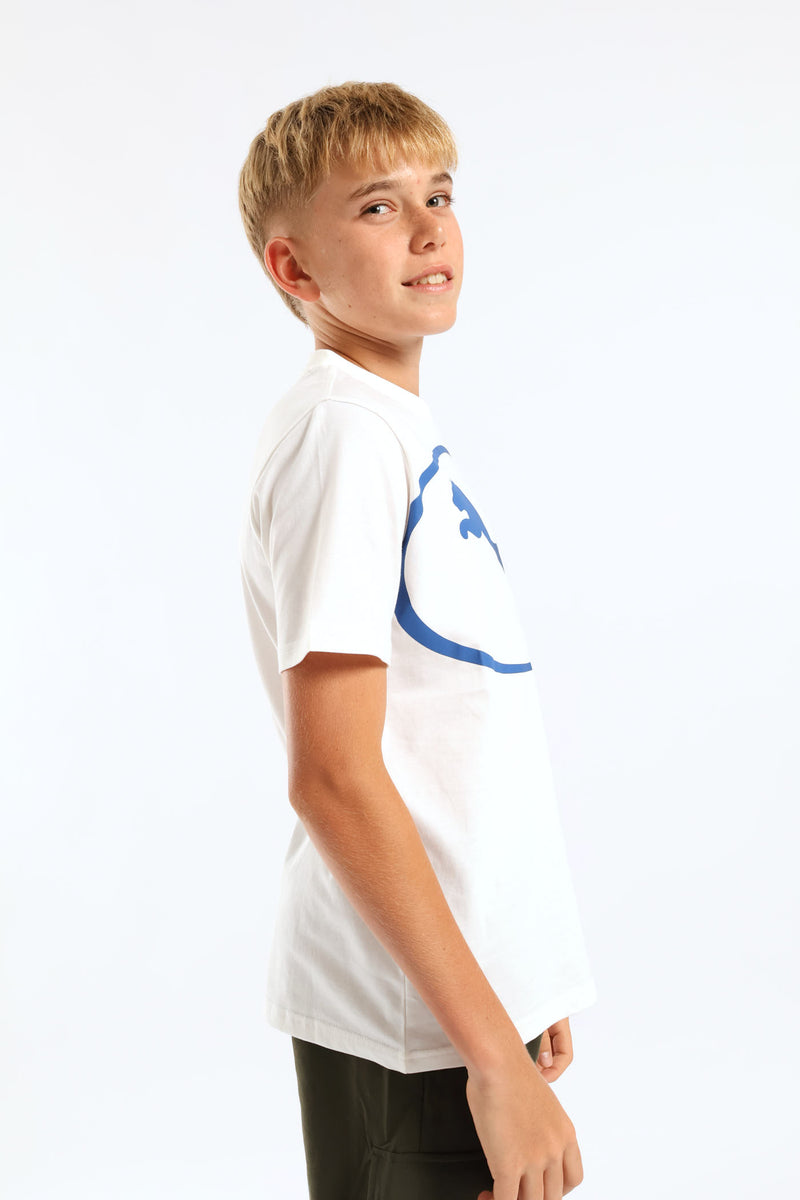 Boys Sport Tee - White
