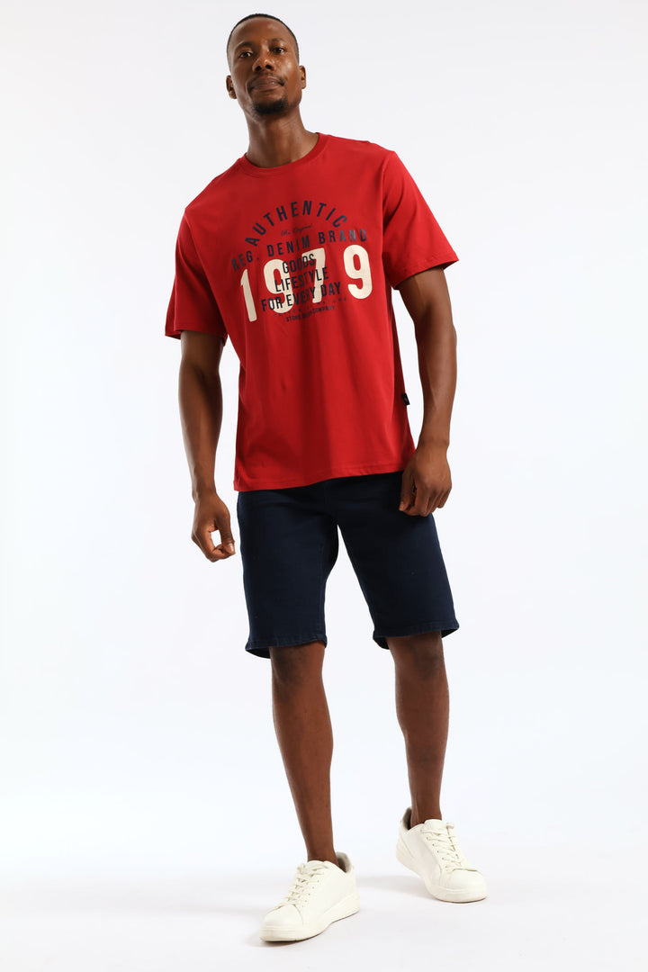 Denim Short - Blue/Black