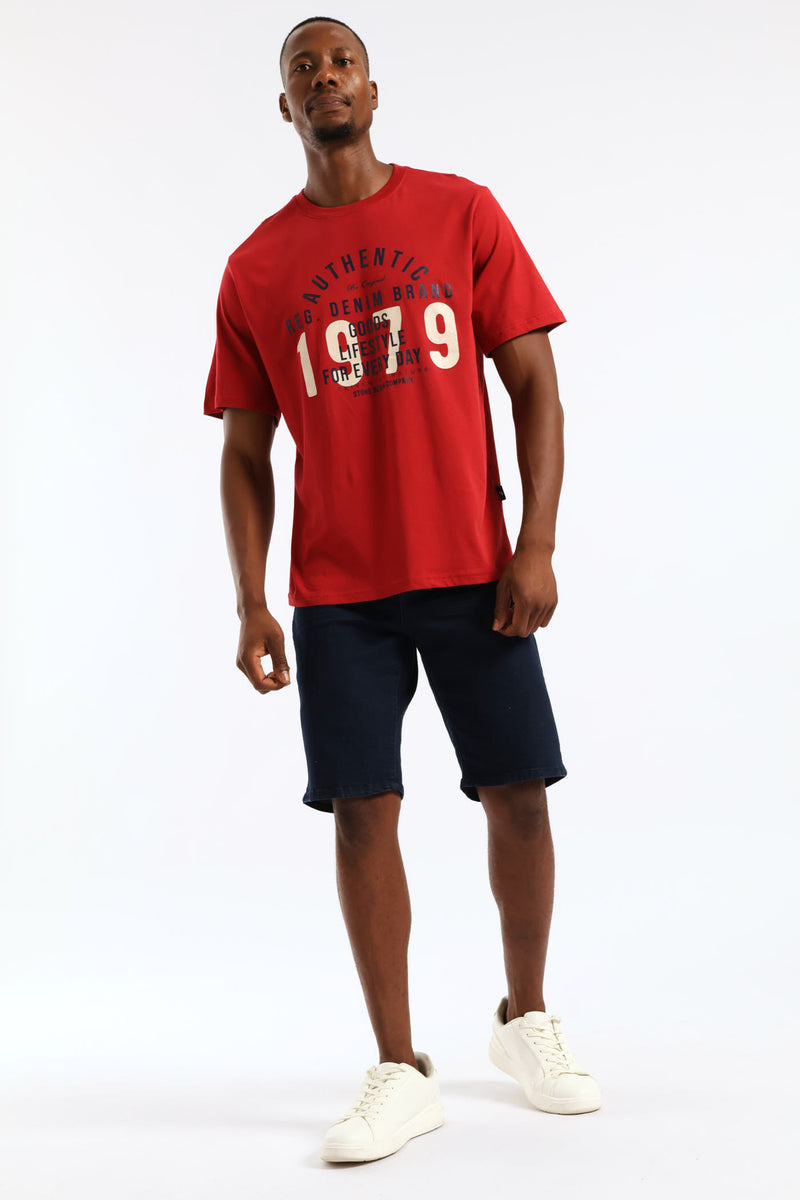 Denim Short - Blue/Black