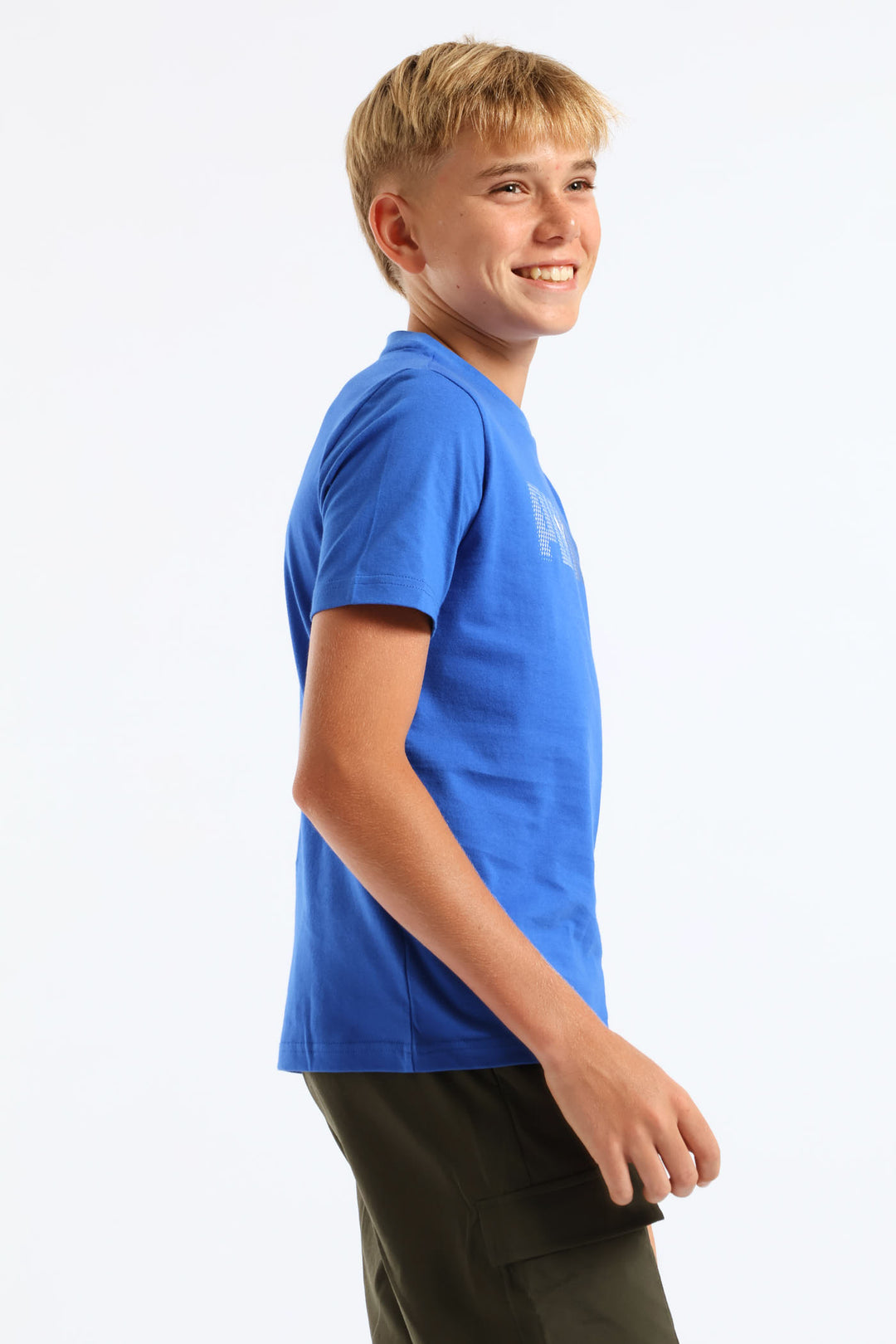 Boys Essential Logo Lab Tee - Blue