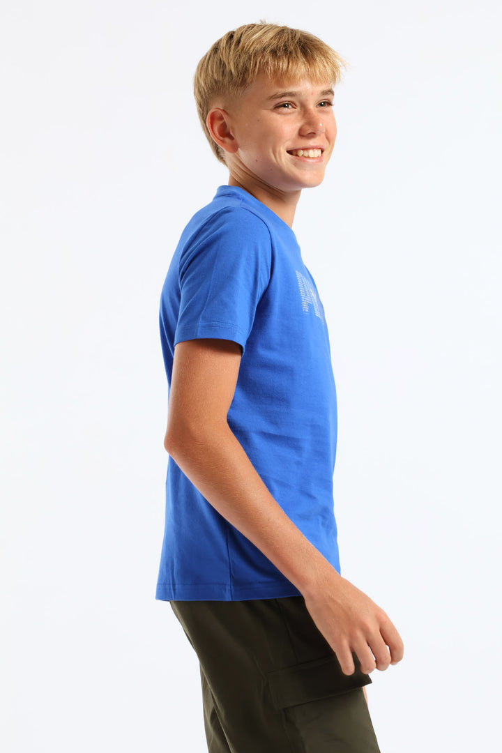 Boys Essential Logo Lab Tee - Blue