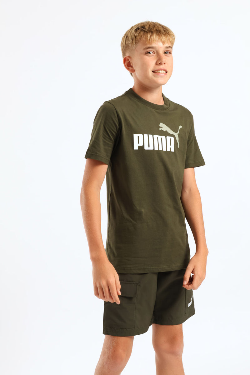 Boys Essential 2 Tee - Olive