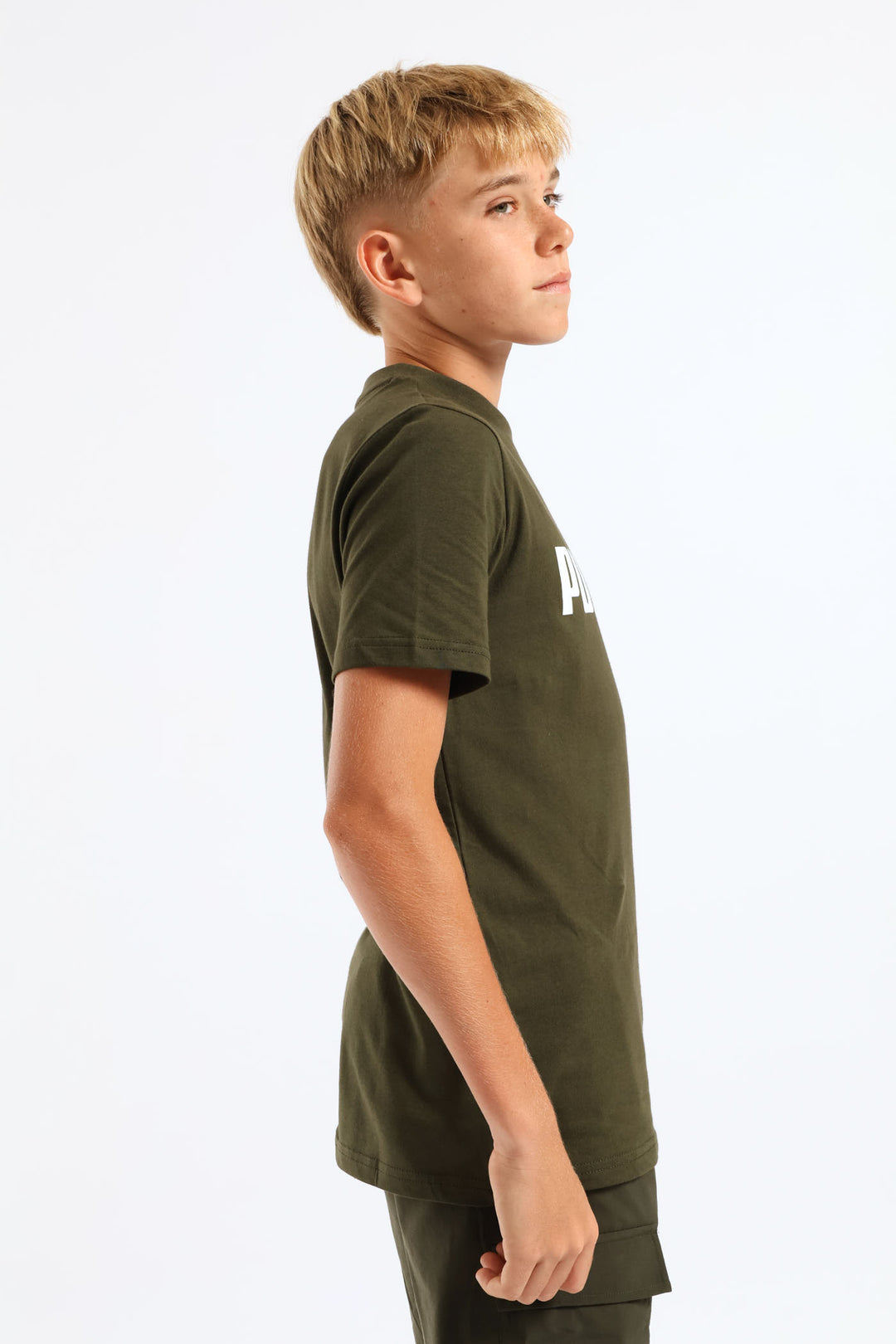 Boys Essential 2 Tee - Olive