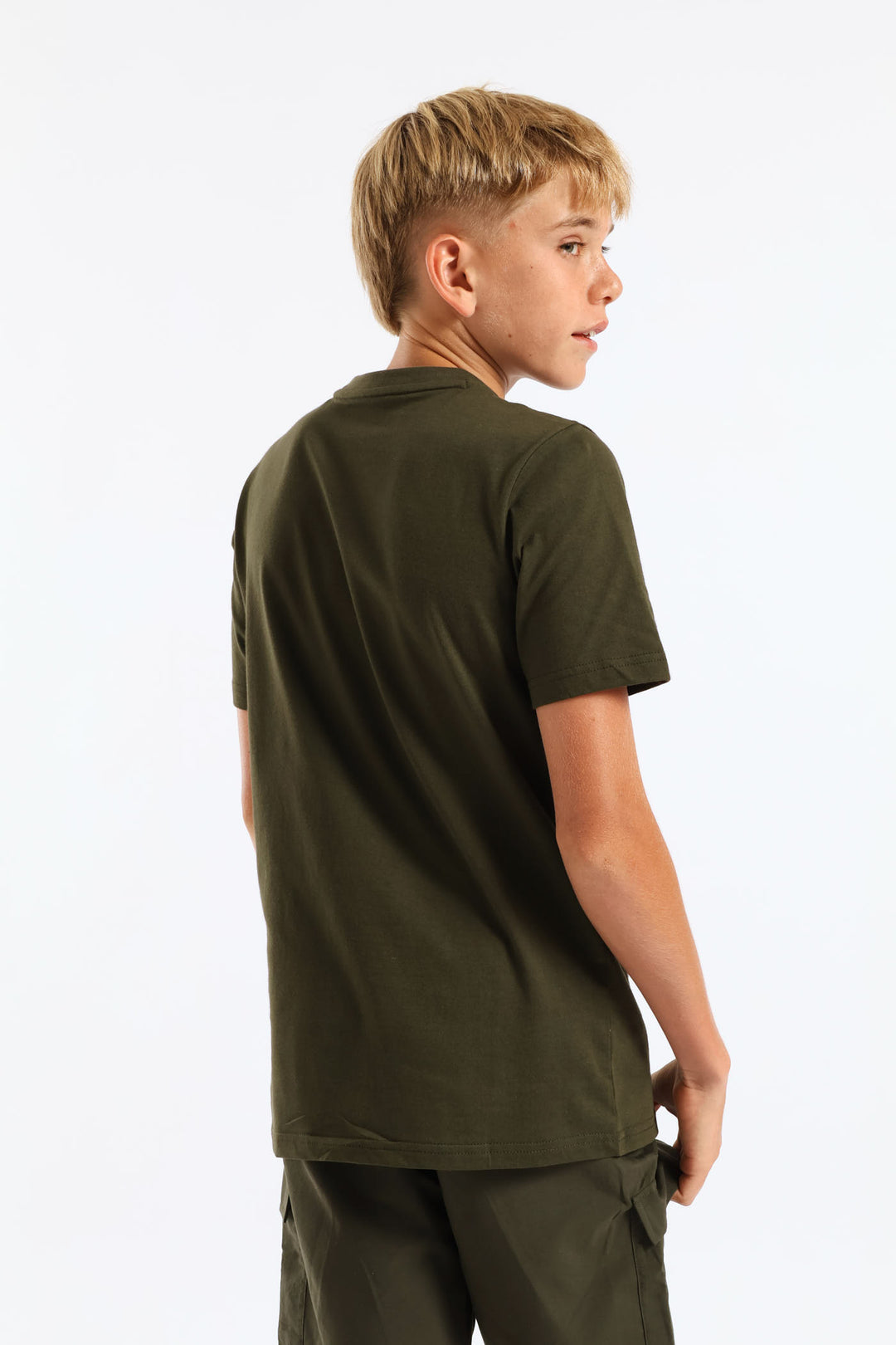 Boys Essential 2 Tee - Olive