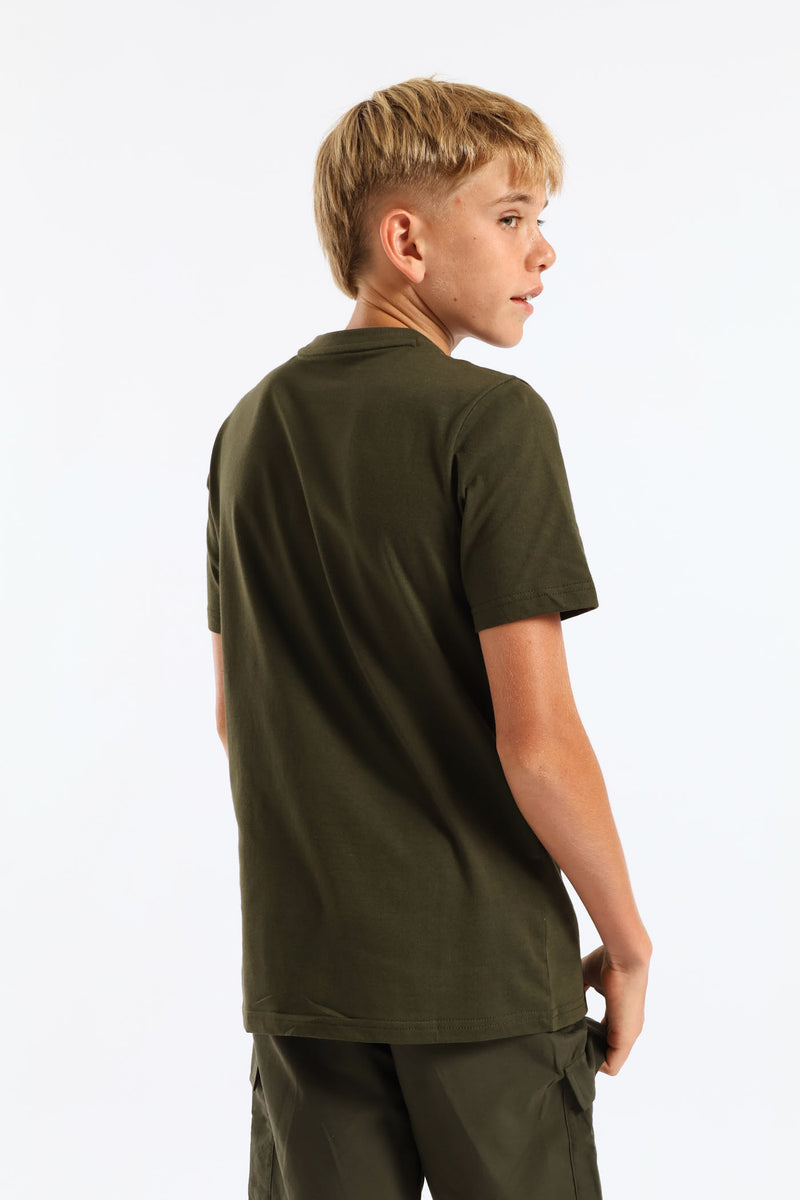 Boys Essential 2 Tee - Olive