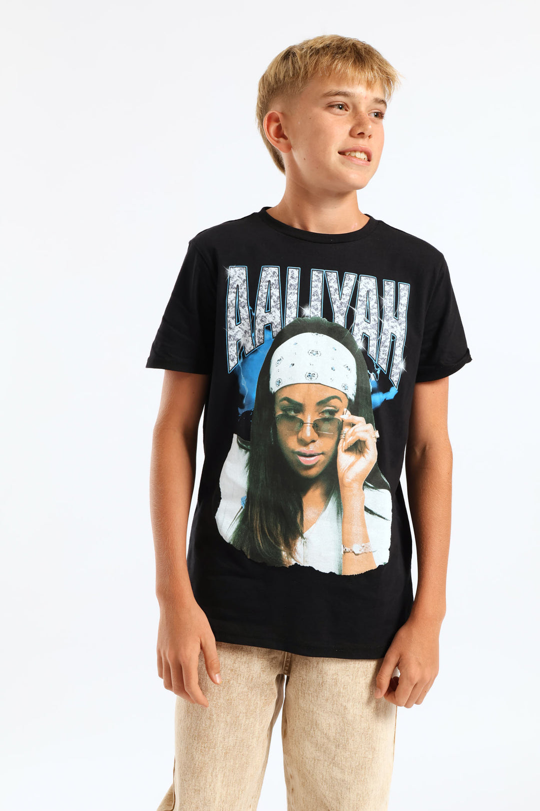 Aaliyah Spectra Dye T-Shirt - Black