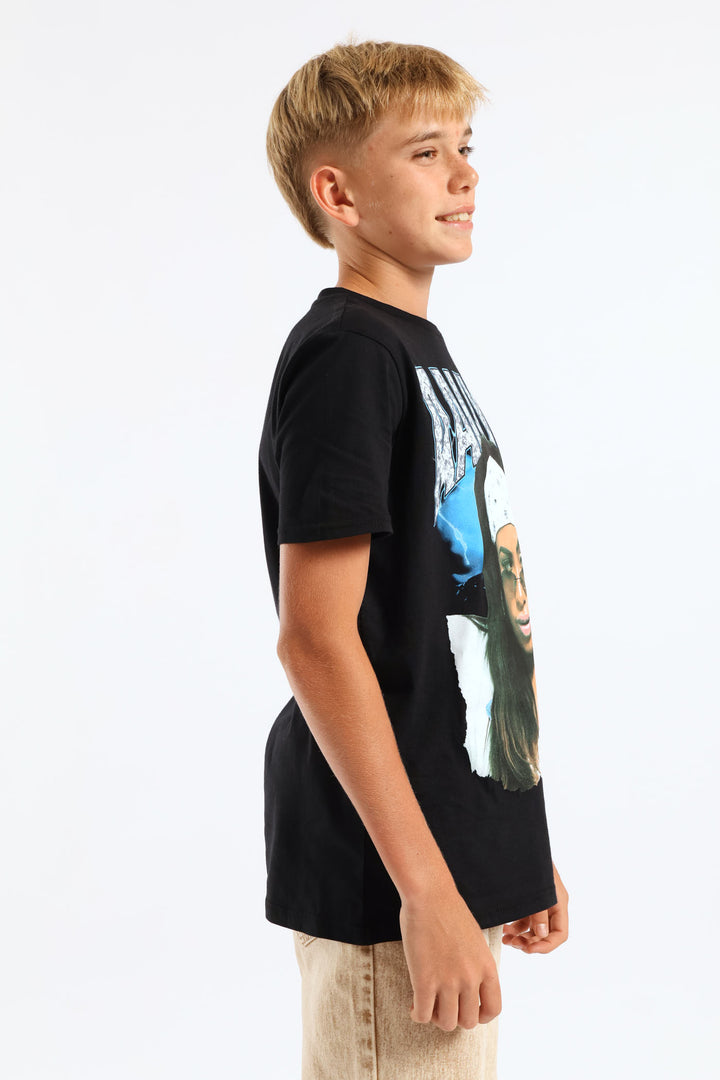 Aaliyah Spectra Dye T-Shirt - Black