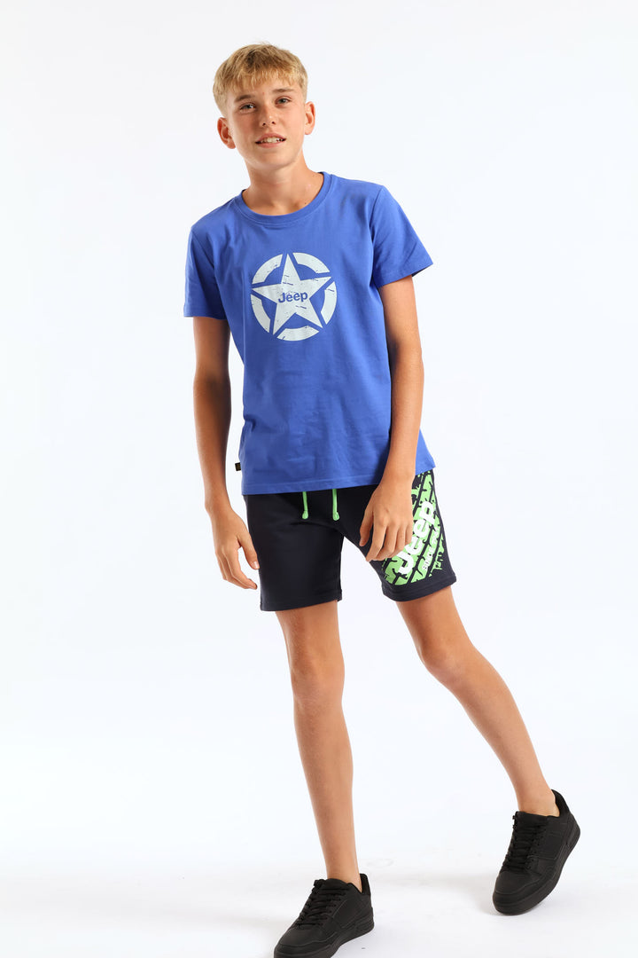Boys Fleece Short - Navy