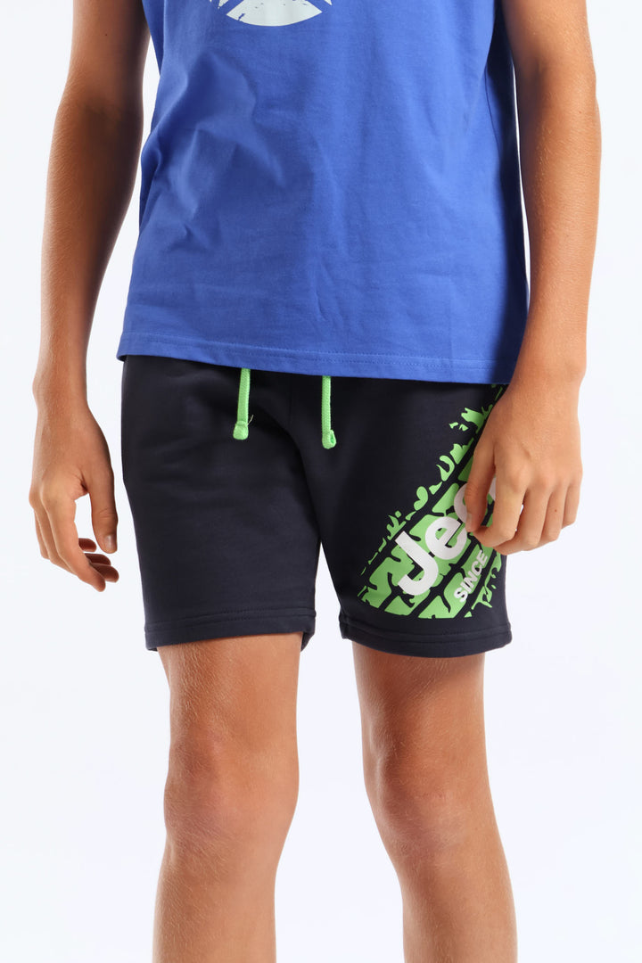 Boys Fleece Short - Navy