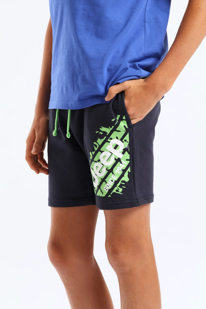 Boys Fleece Short - Navy