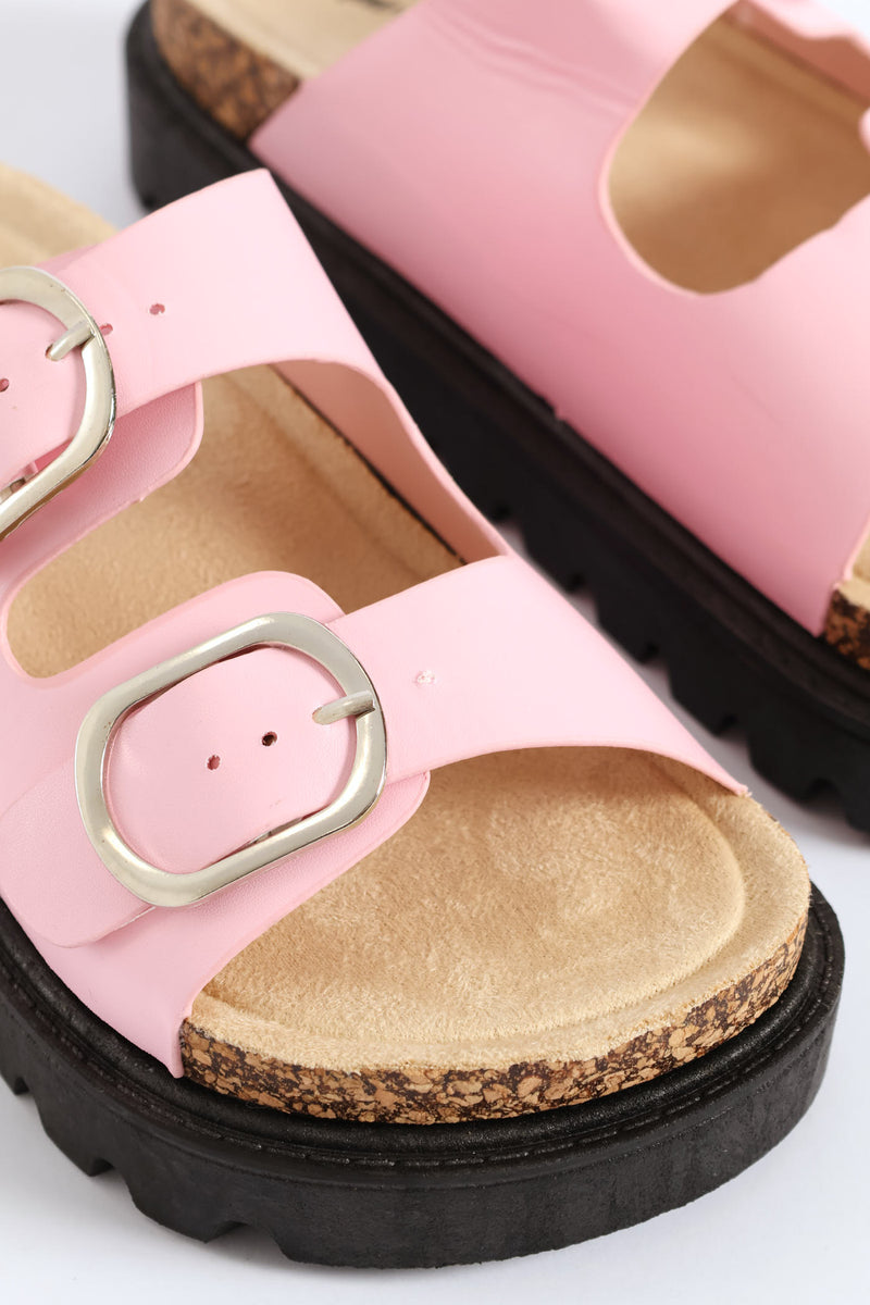 Girls Chunky Platform Health Sandal - Pink