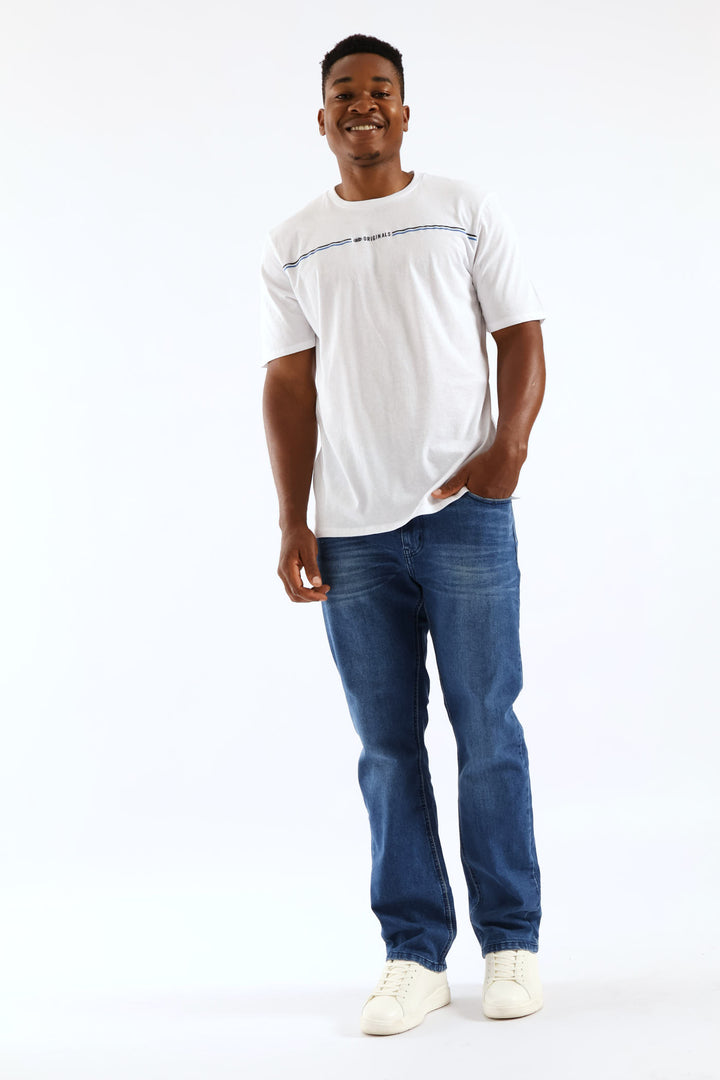 Originals Chest Stripe Tee - White
