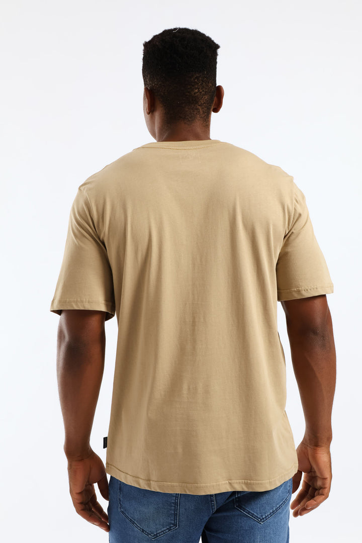 Authentic Bud Stone Denim Company Tee - Taupe
