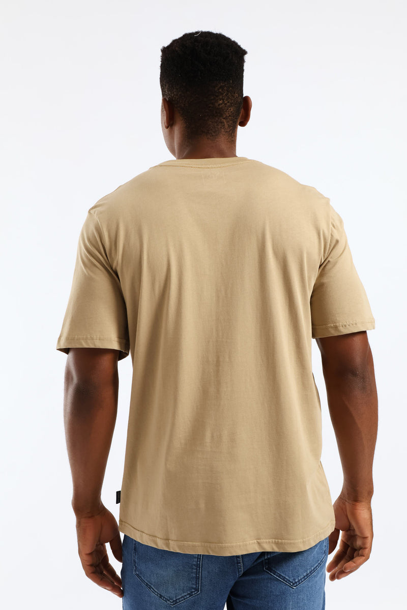 Authentic Bud Stone Denim Company Tee - Taupe