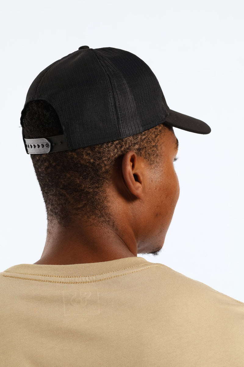 Trucker Applique Cap - Black