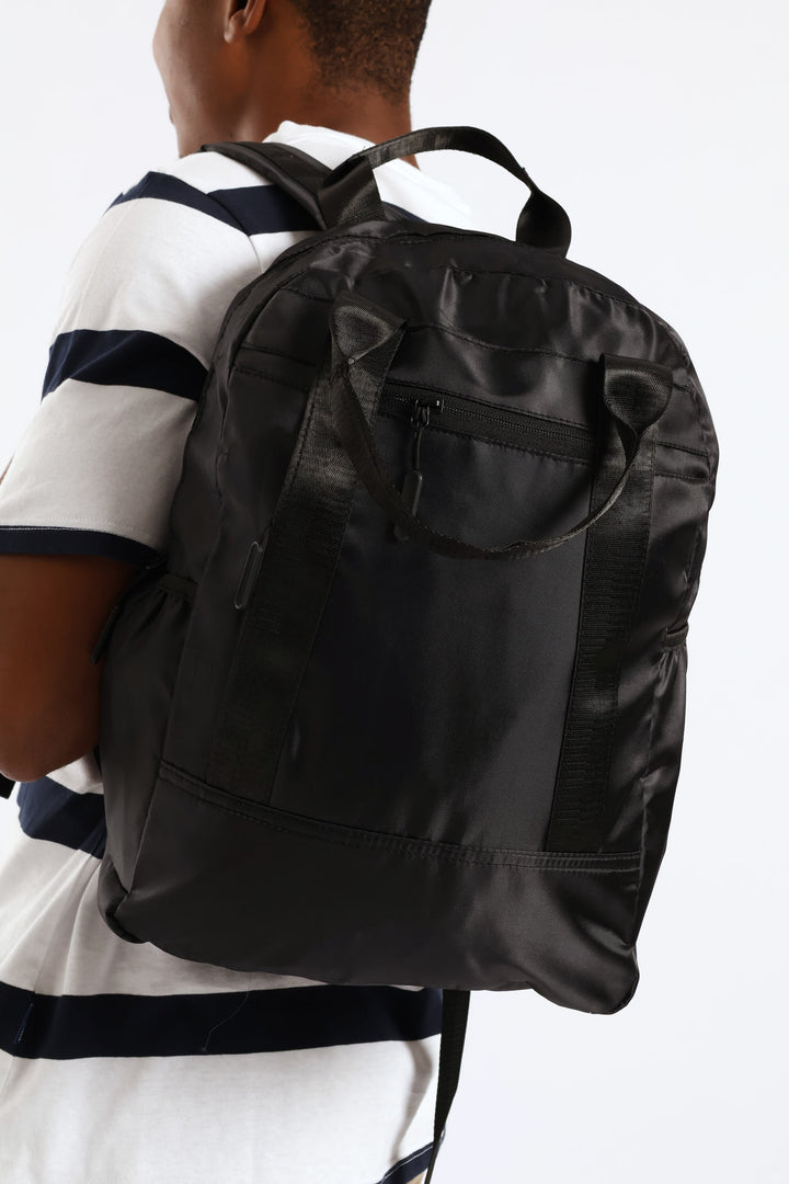 2 In One Backpack - Black
