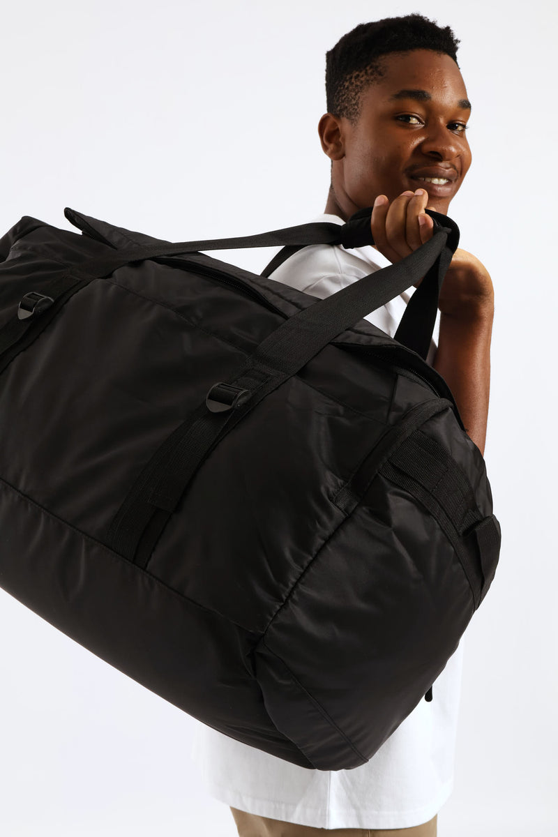 Nylon Holdall Bag - Black