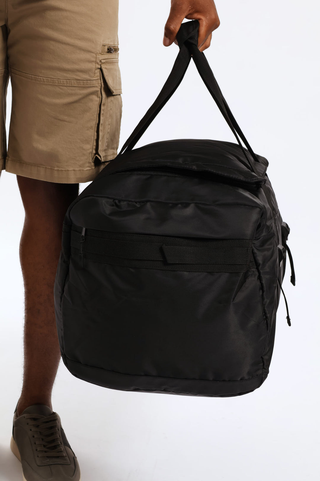 Nylon Holdall Bag - Black