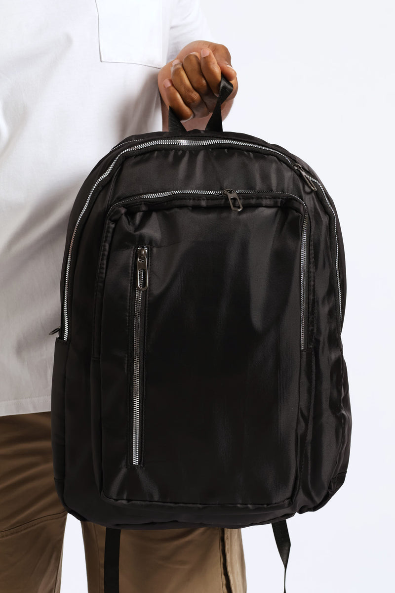 Zipped Backpack - Black