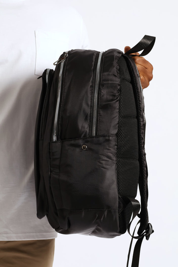 Zipped Backpack - Black