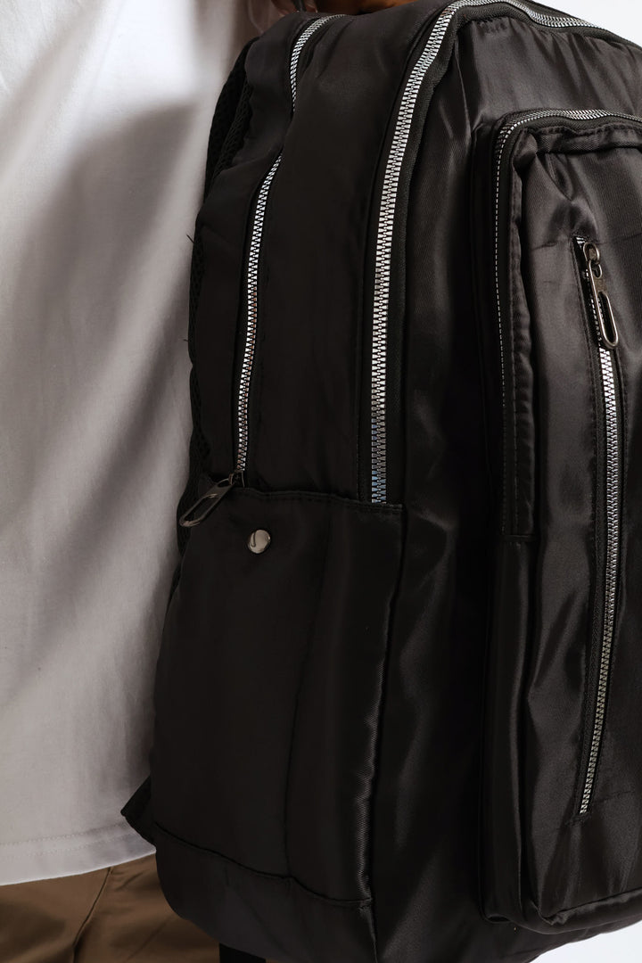 Zipped Backpack - Black