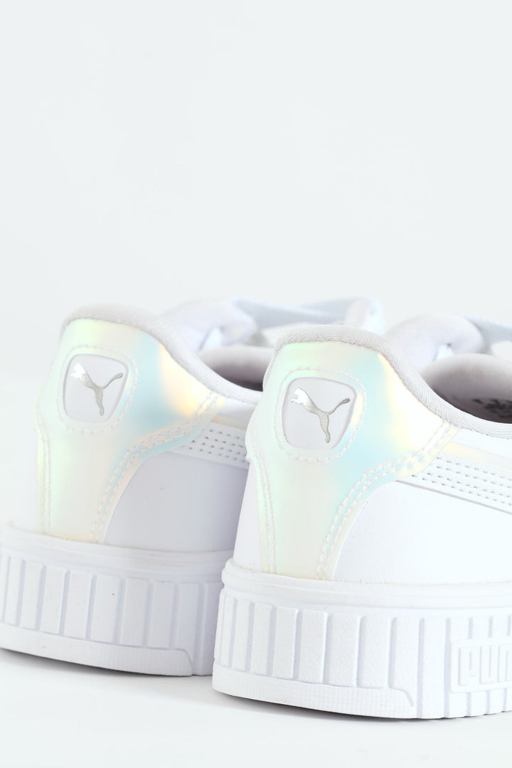 Girls Carina Holo Sneaker - White