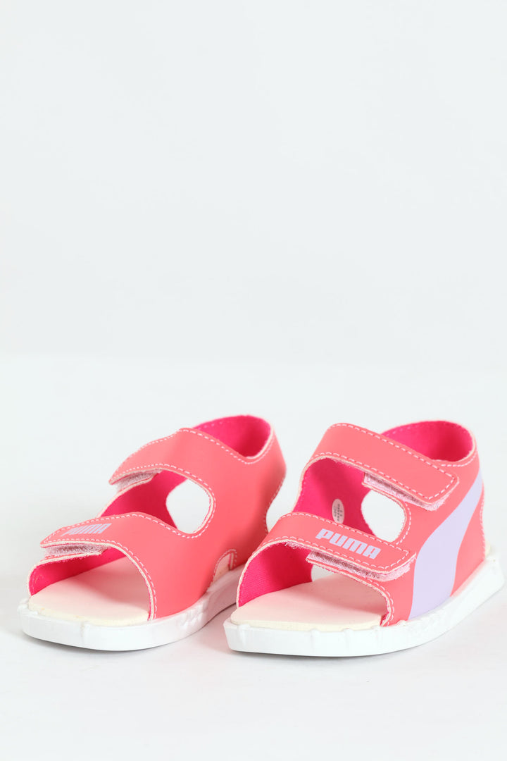 Pre-Girls Crony Electric Blush Sandals - Cerise
