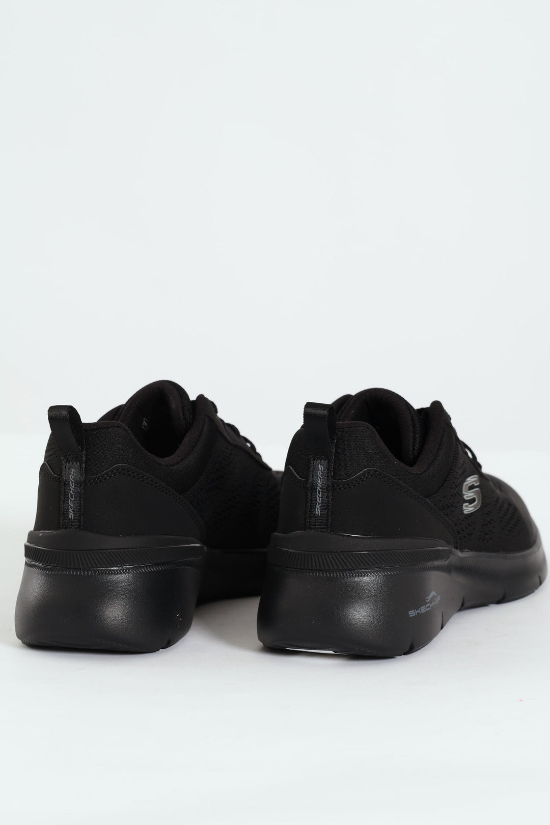 Skech-Air Dynamight 2.0 Lace Up Sneakers - Black/Black