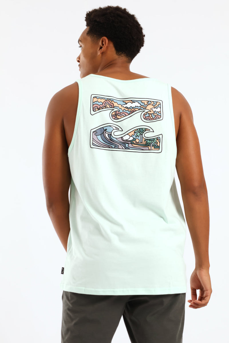 Crayon Wave Tee - Blue