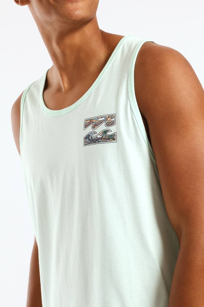 Crayon Wave Tee - Blue