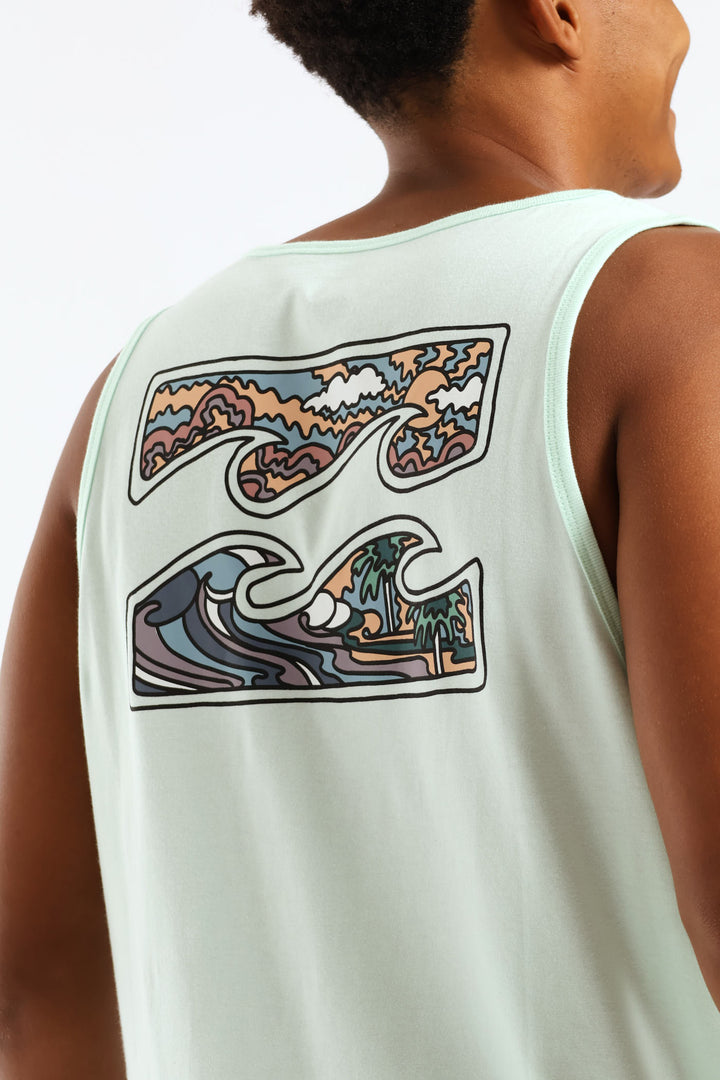 Crayon Wave Tee - Blue