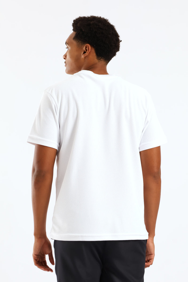 Smart Jacquard Tee - White