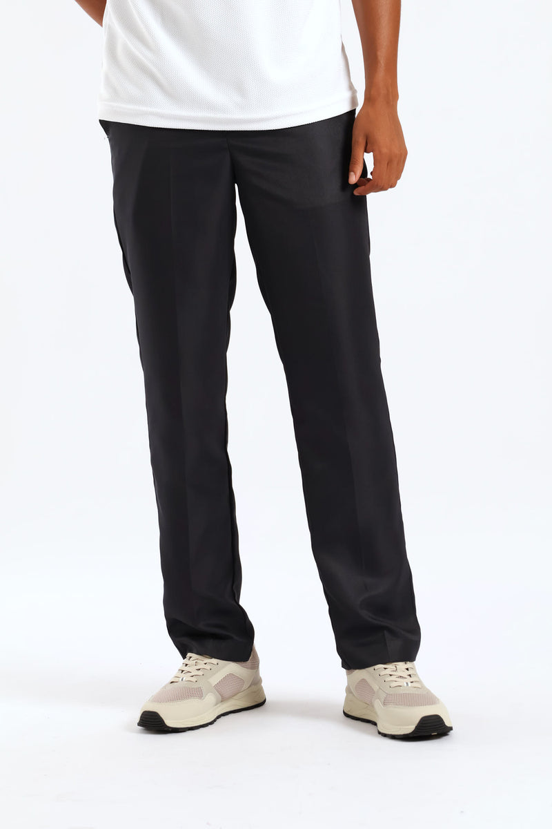 Half Elasticated Chino Trouser - Charcoal