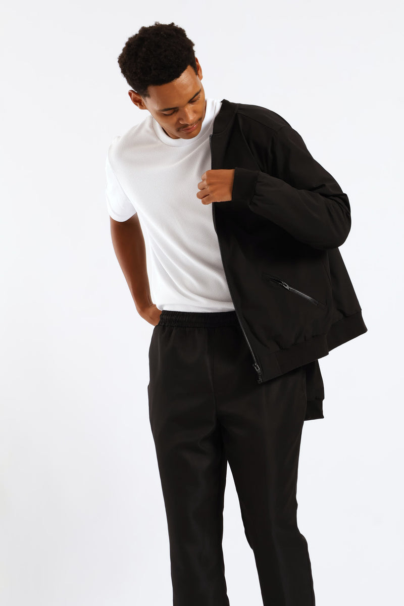 Full Elasticated Pull On Trouser - Black