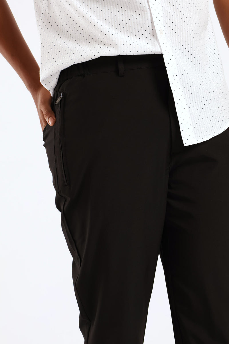 Zip Detail Trouser - Black