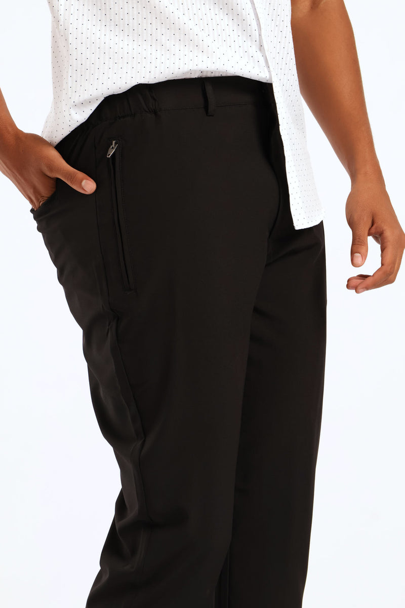 Zip Detail Trouser - Black