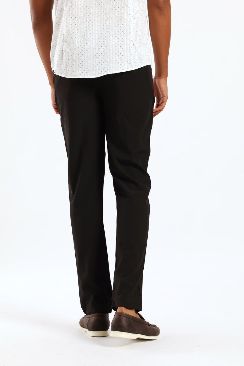 Zip Detail Trouser - Black